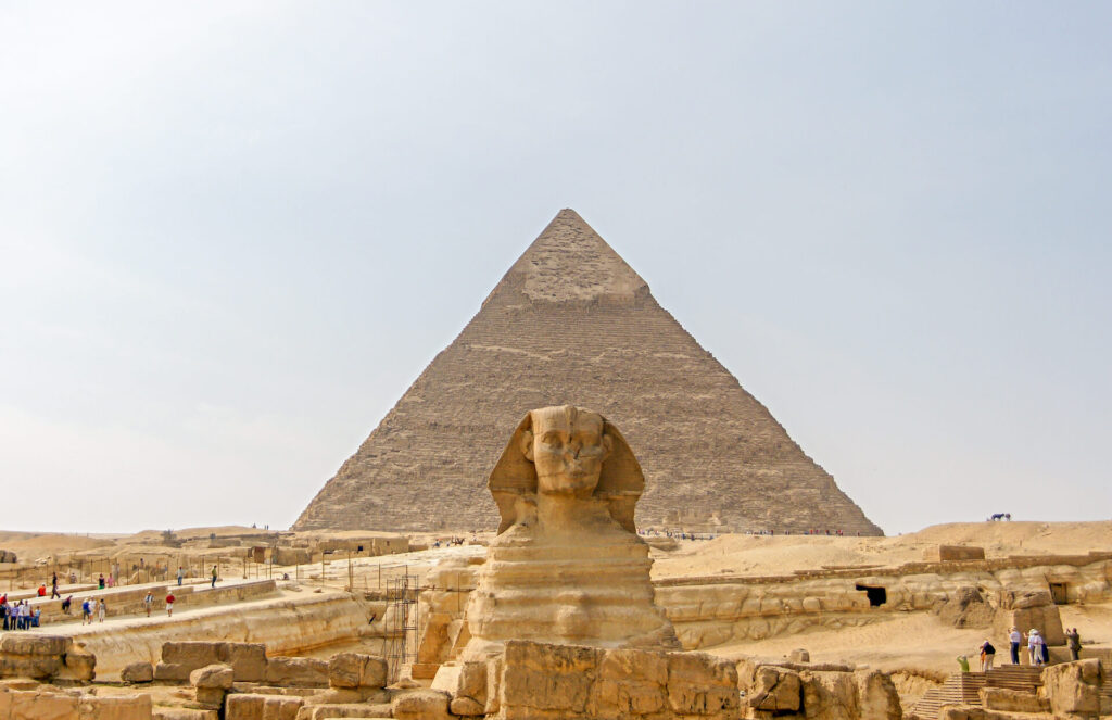 Pyramids & Sphinx Close up