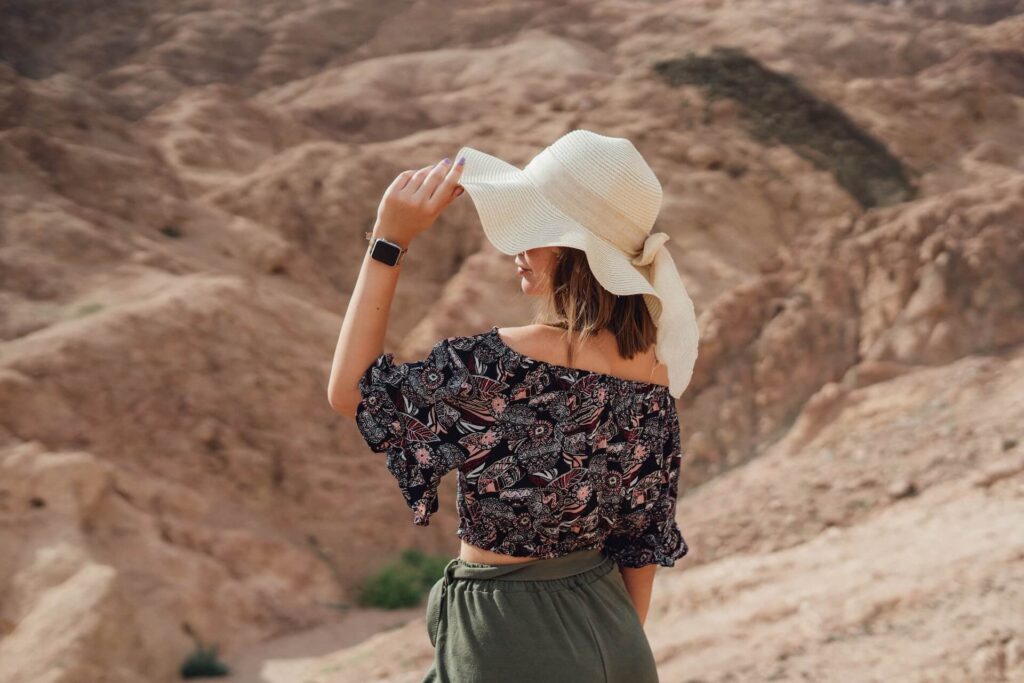 Woman tourist in Egypt