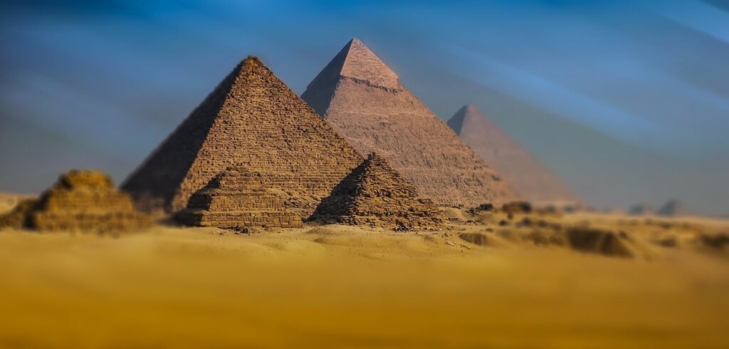 The great pyramids of Giza