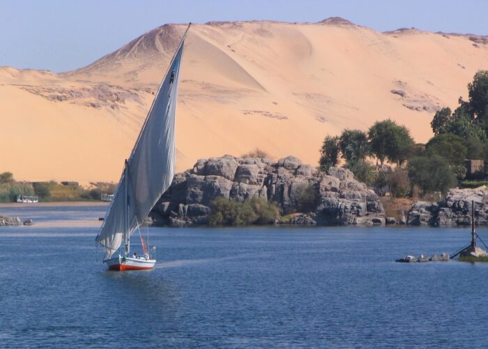 A boat on the River Nile